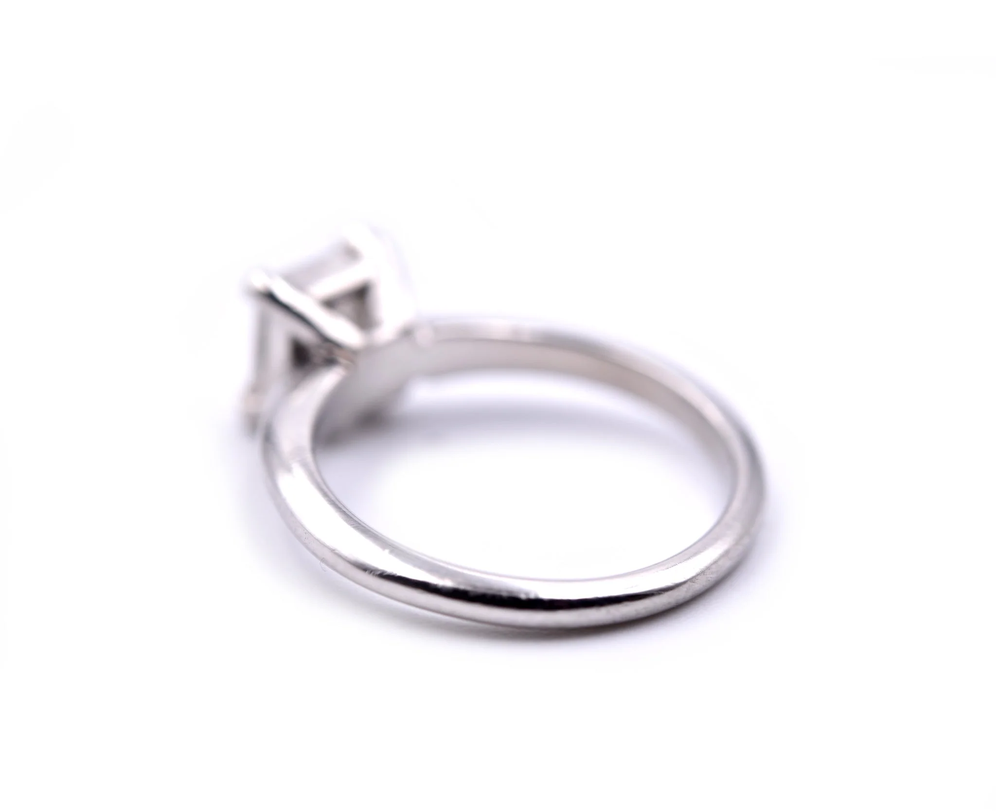 1.00ct Princess Cut Platinum Diamond Engagement Ring - Image 4