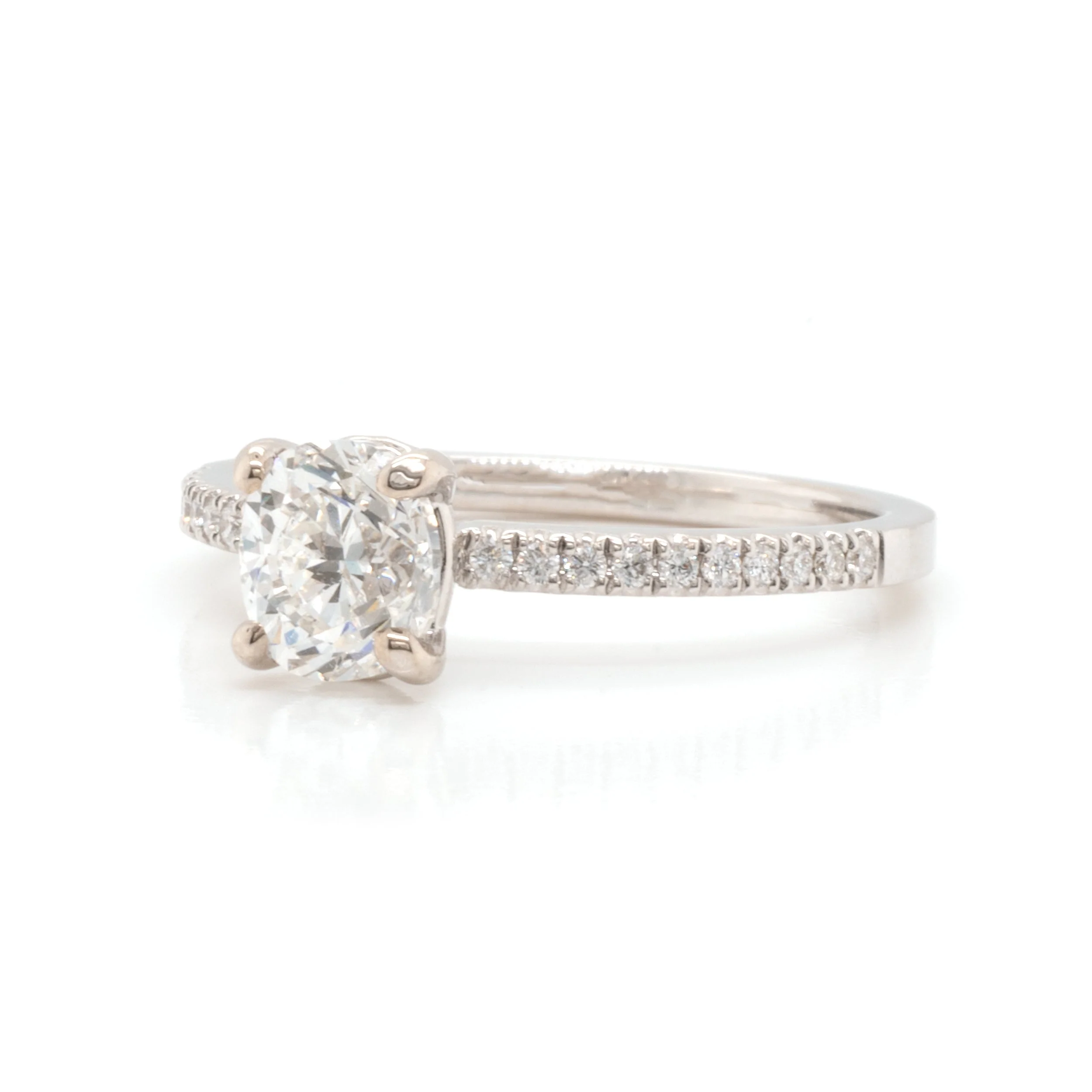14 Karat White Gold 1.00ct Oval Diamond Engagement Ring - Image 3