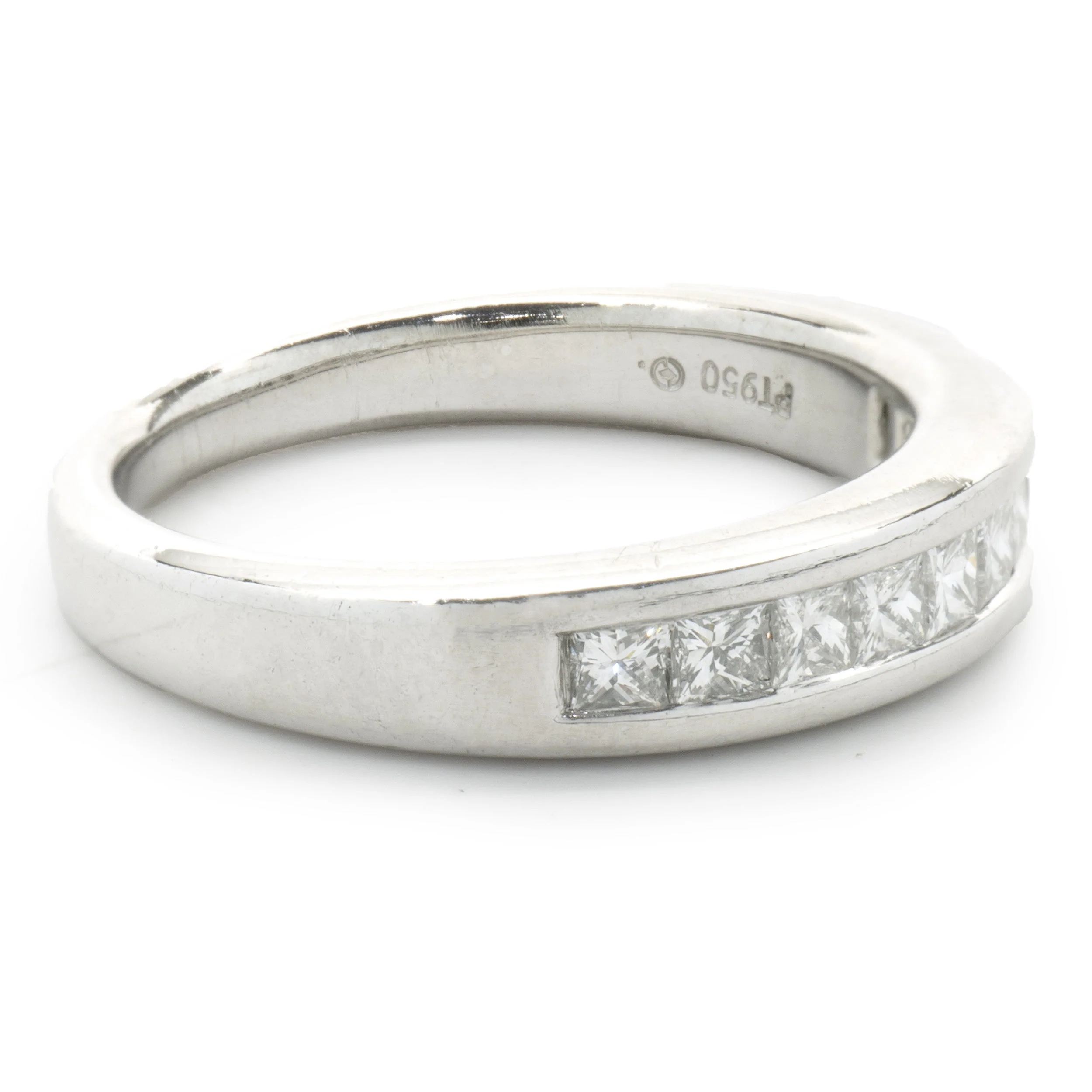14 Karat White Gold Channel Set Diamond Band - Image 2