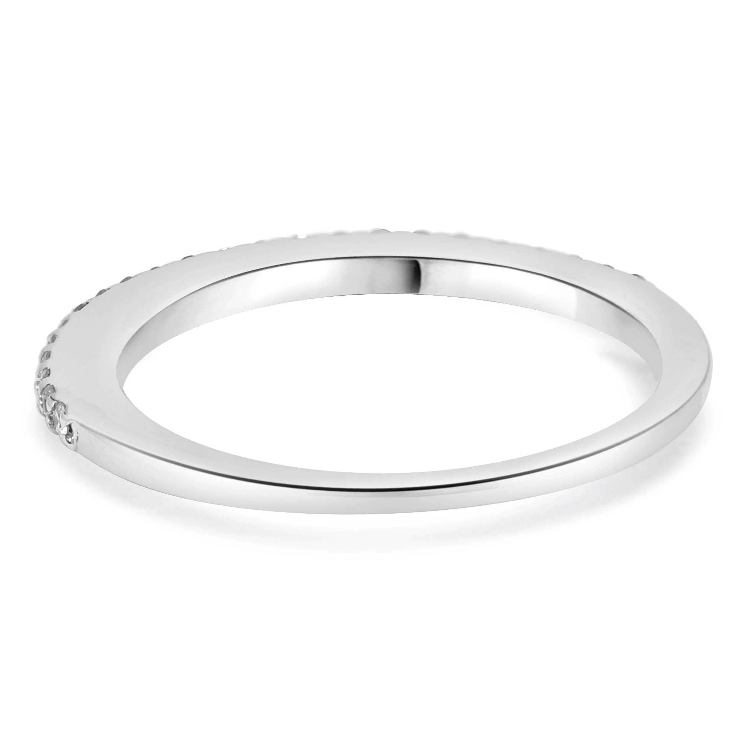 14 Karat White Gold Diamond Band - Image 3