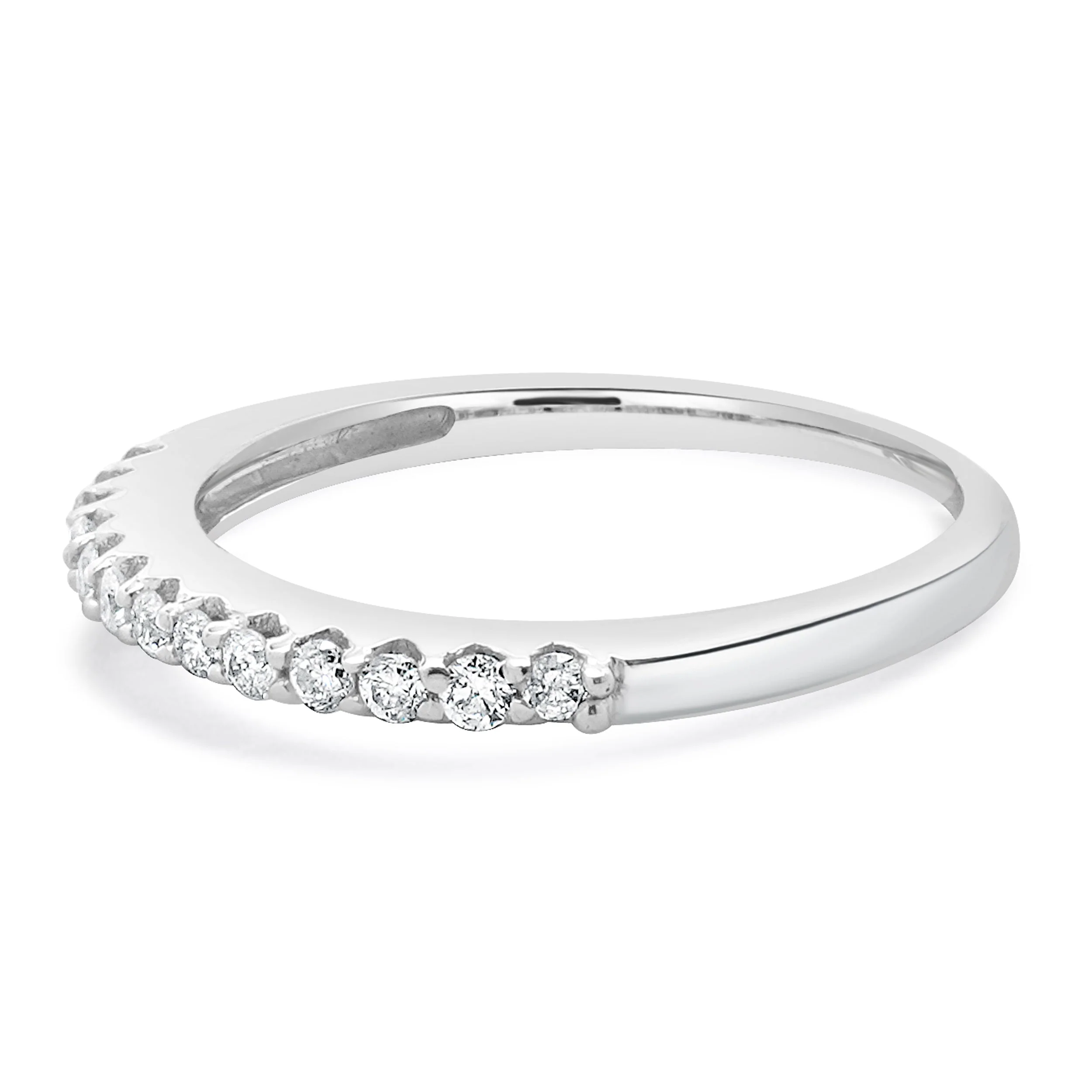 14 Karat White Gold Diamond Band - Image 2
