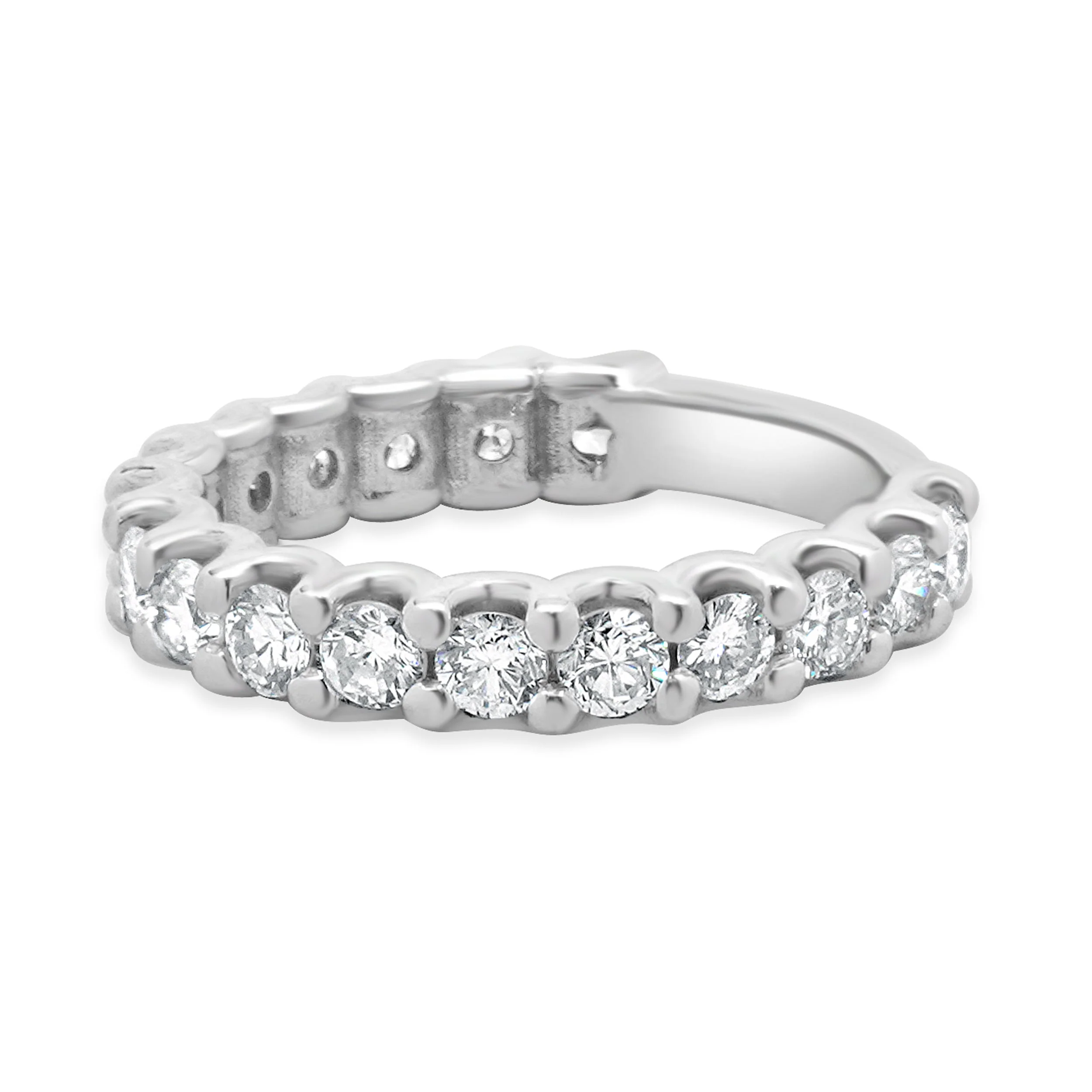 14 Karat White Gold Diamond Band - Image 2