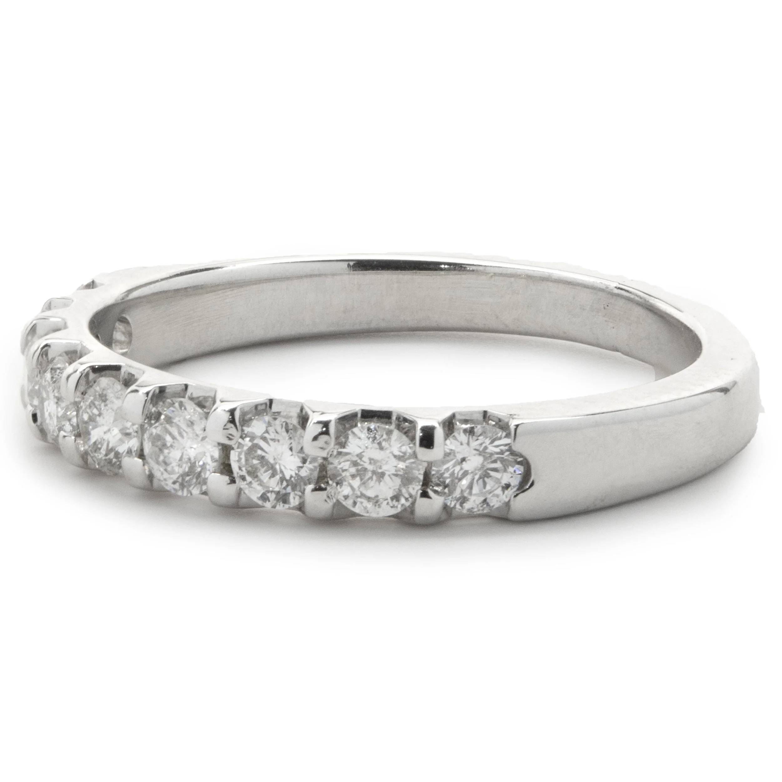 14 Karat White Gold Diamond Band - Image 2