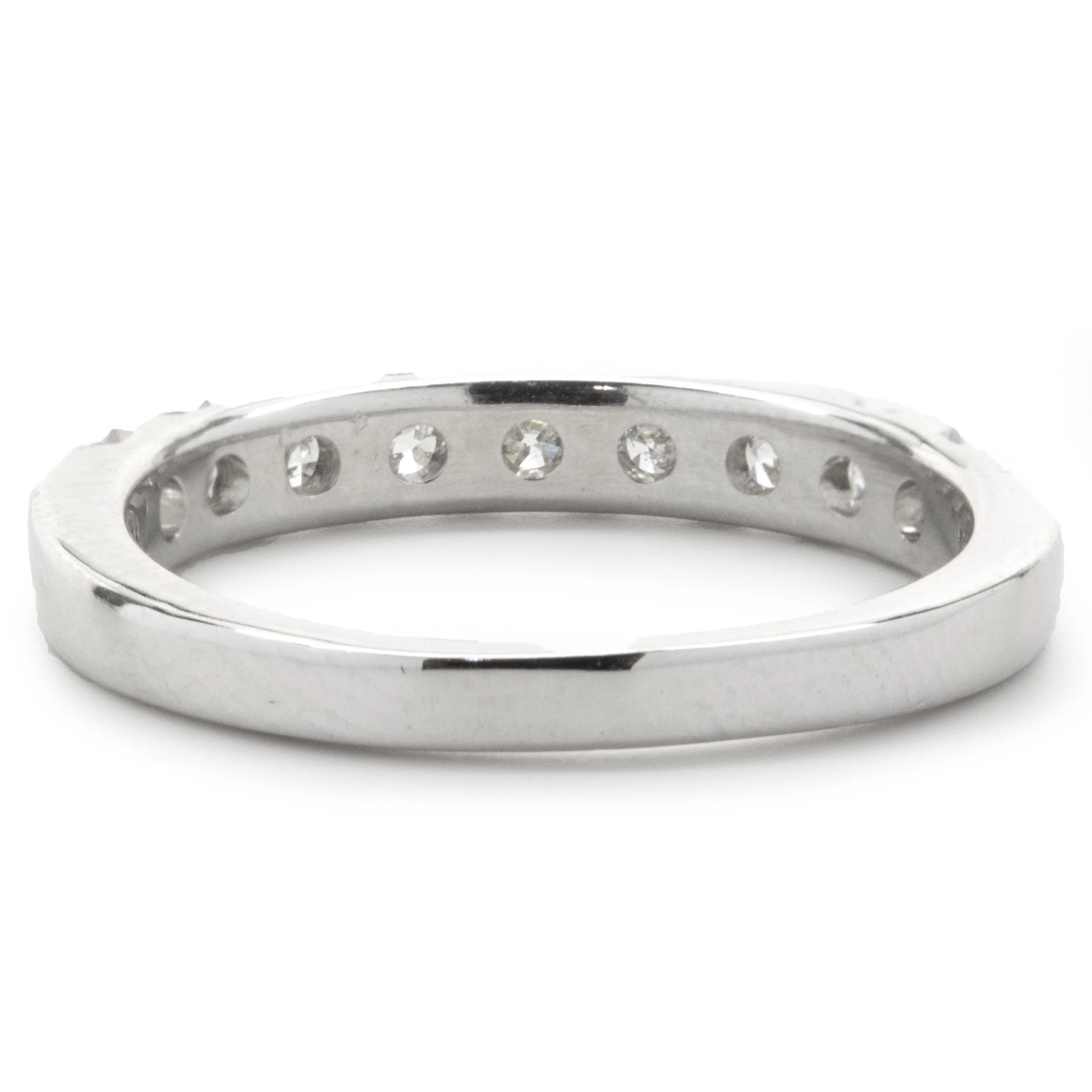 14 Karat White Gold Diamond Band - Image 4