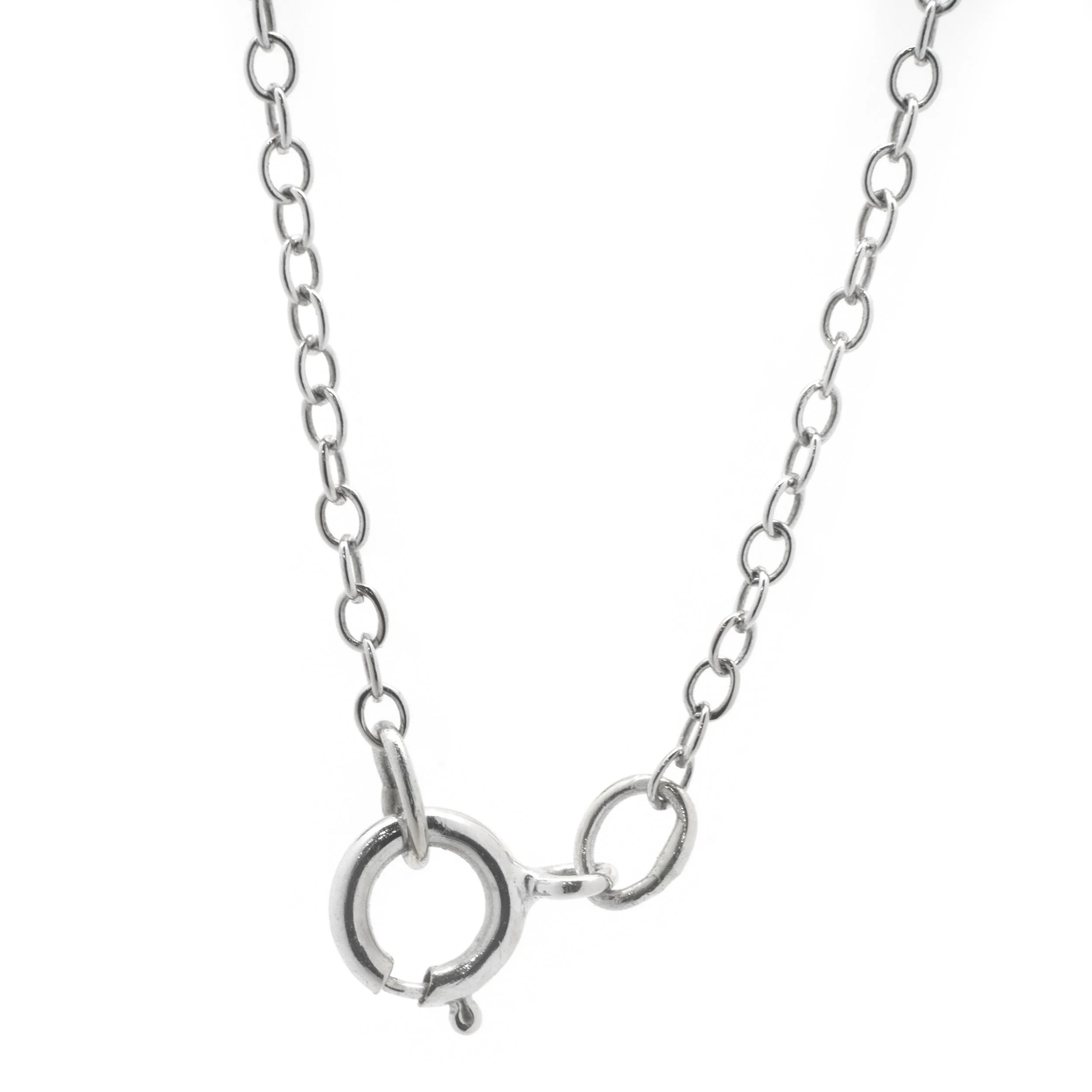 14 Karat White Gold Diamond Bar Necklace - Image 4