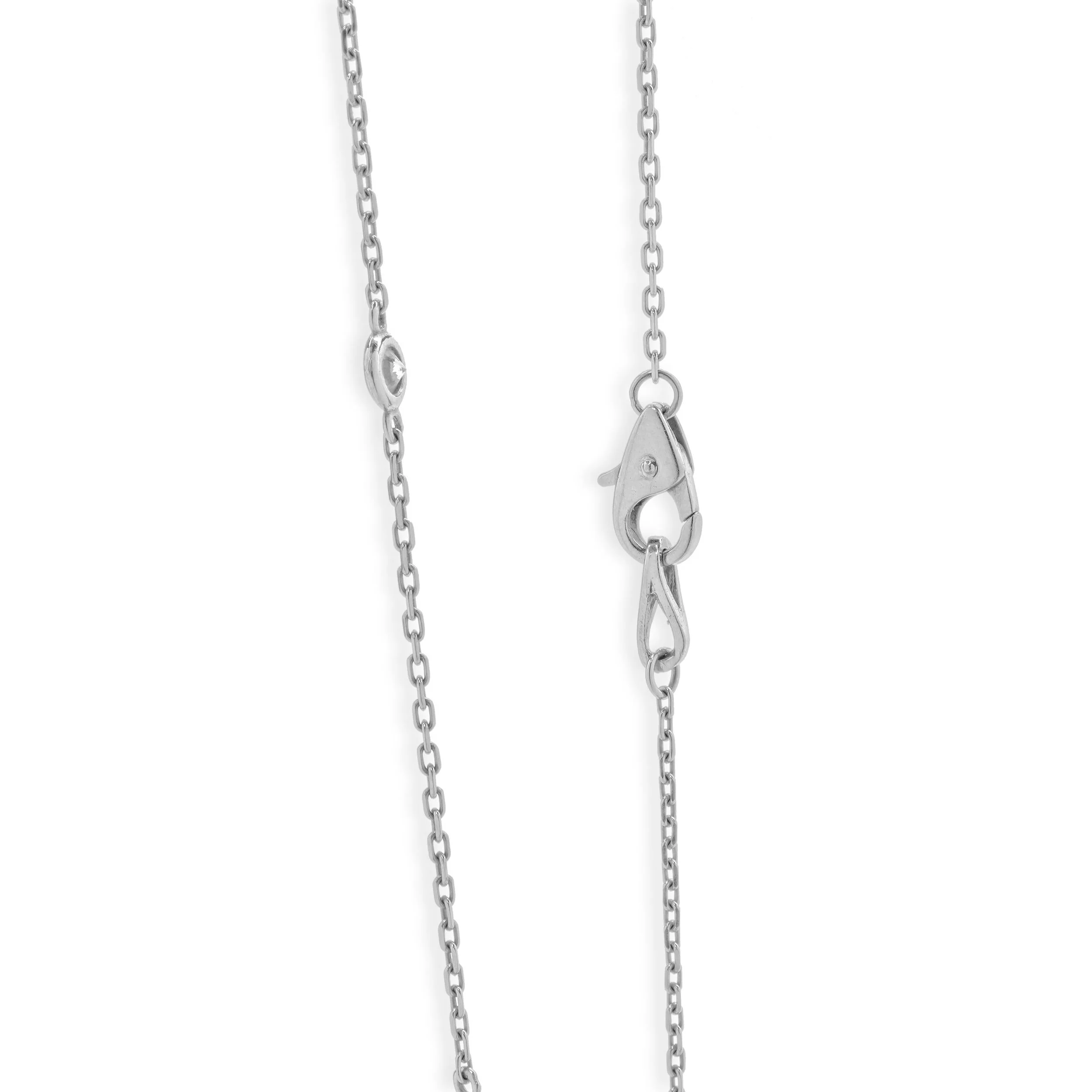 14 Karat White Gold Diamonds by The Yard Necklace - Image 4