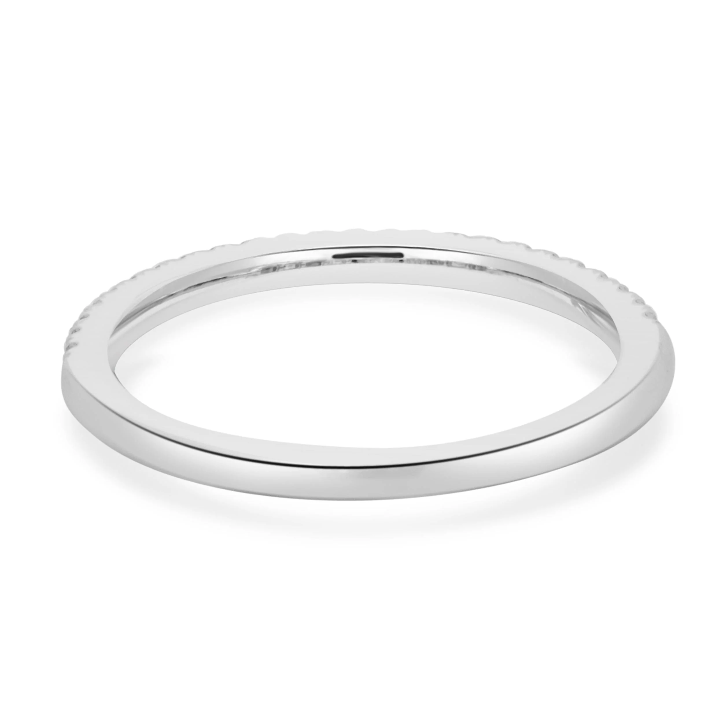 14 Karat White Gold Lab Grown Diamond Anniversary Band - Image 4