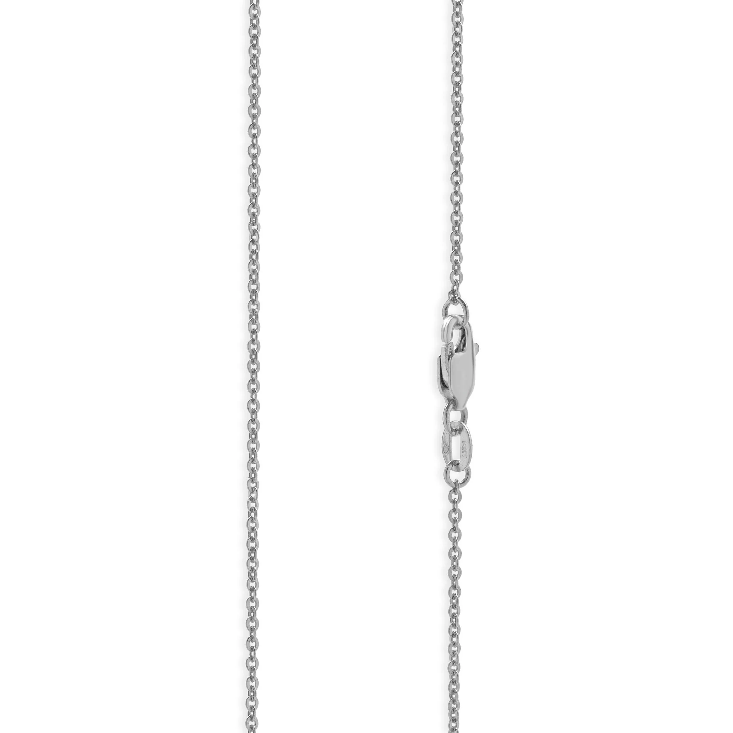 14 Karat White Gold Open Heart Necklace - Image 4