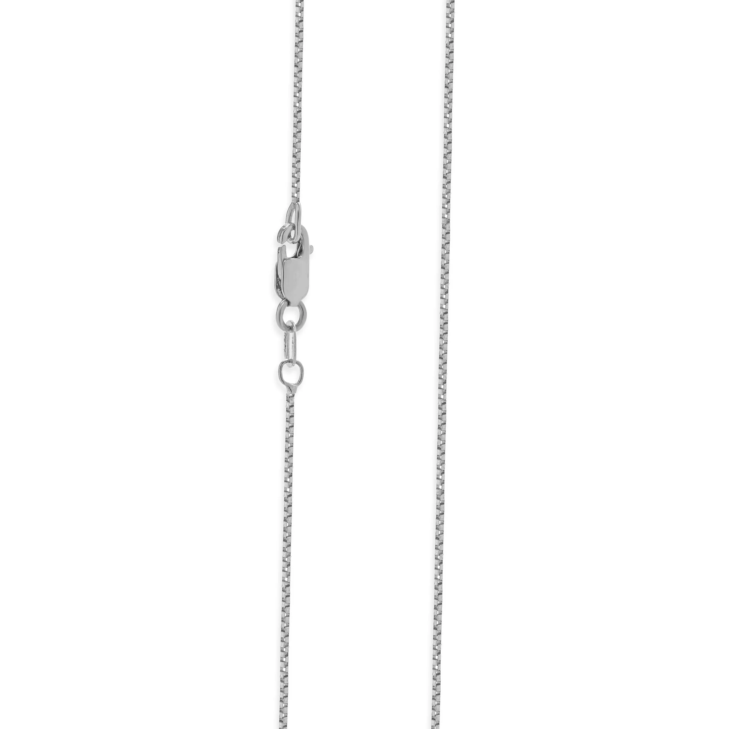 14 Karat White Gold Past, Present, Future Diamond Necklace - Image 3