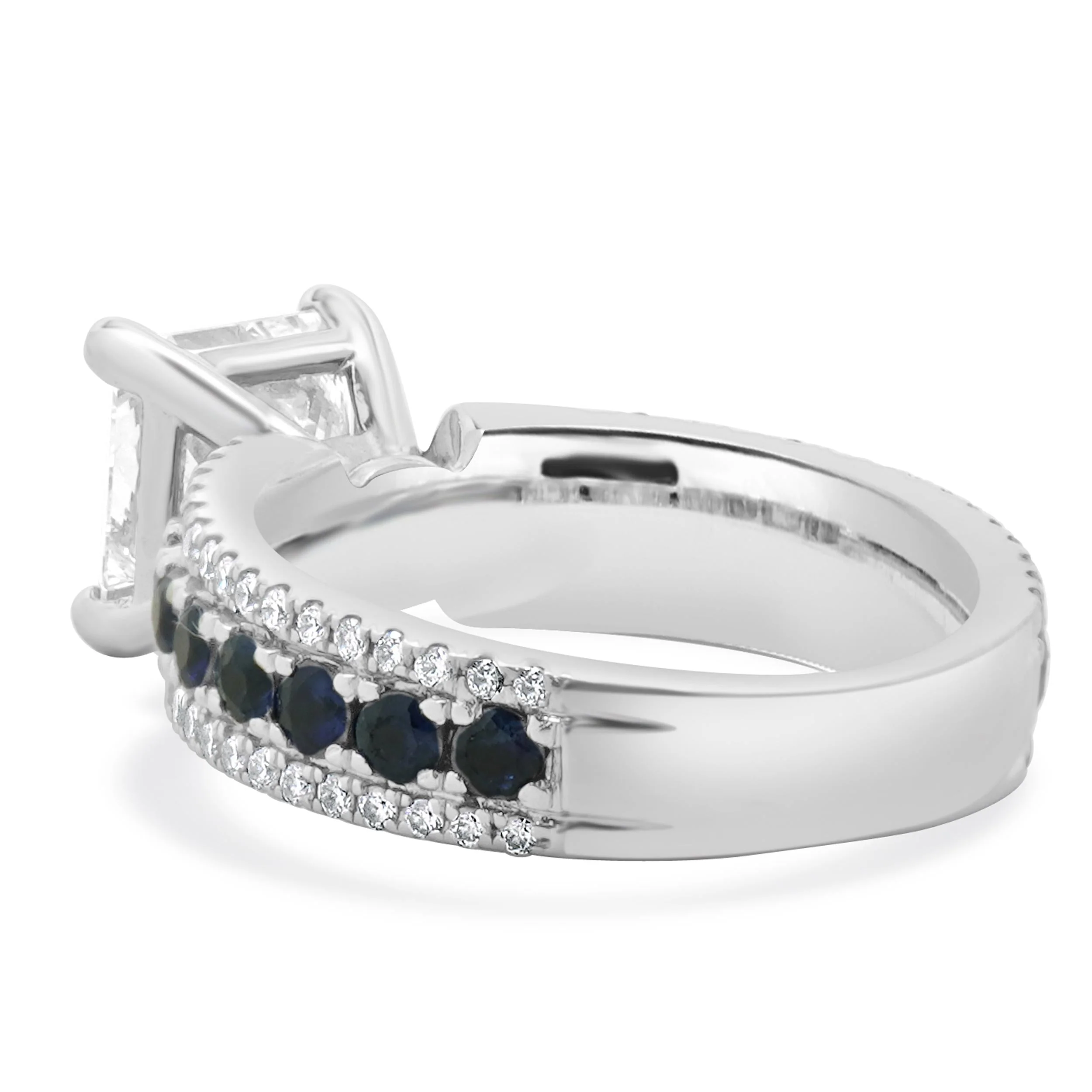 14 Karat White Gold Princess Cut Diamond Engagement Ring - Image 3