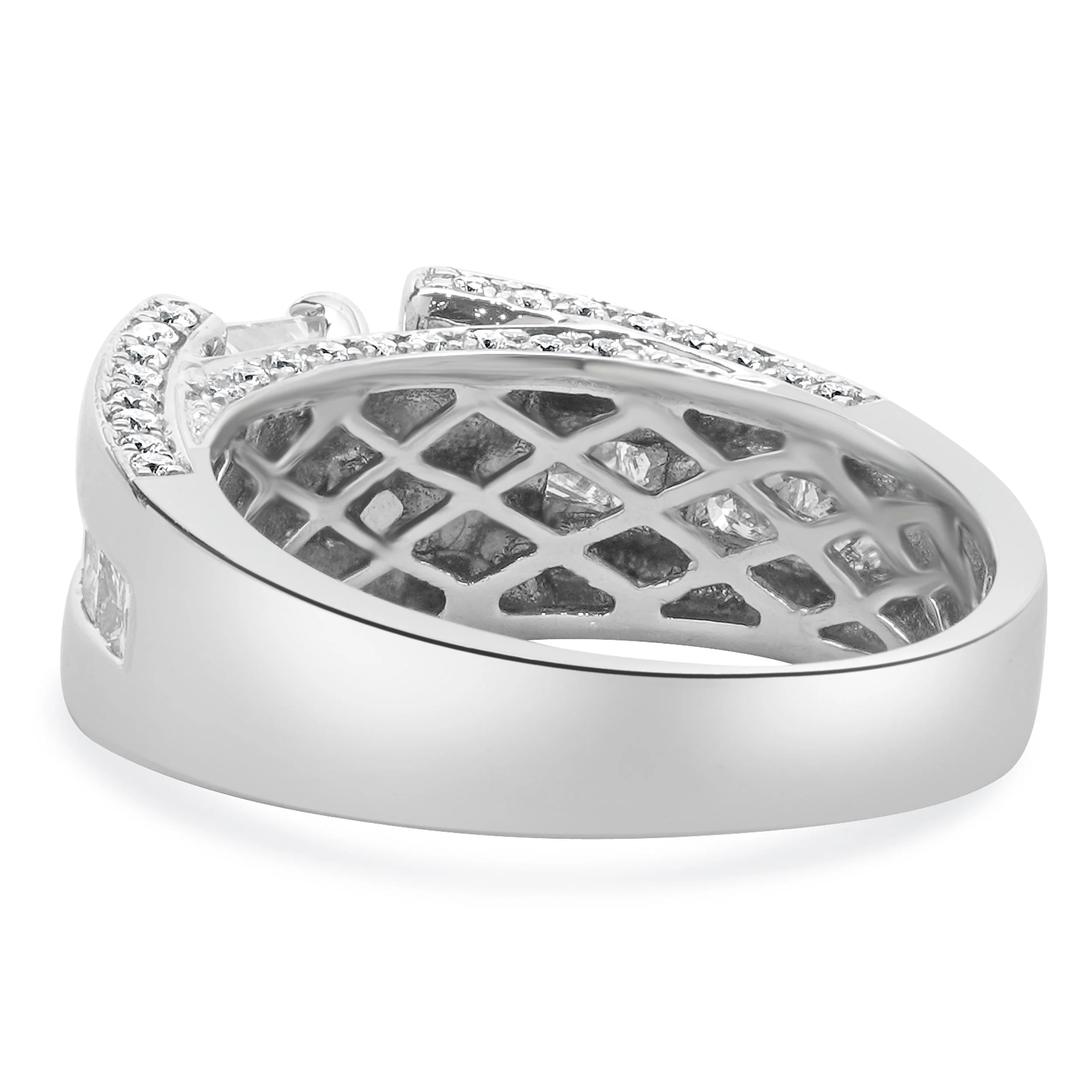 14 Karat White Gold Princess Cut Diamond Engagement Ring - Image 4
