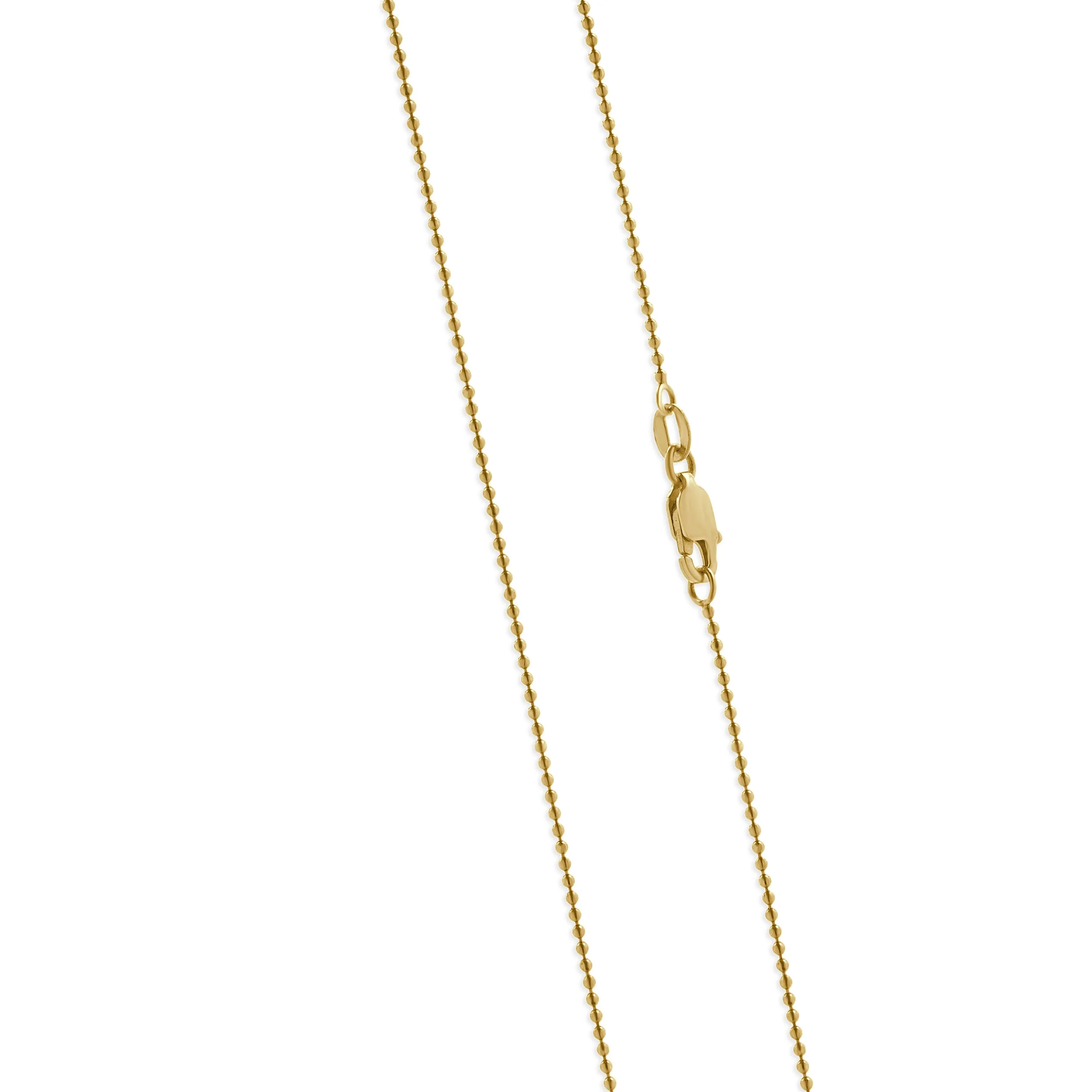 14 Karat Yellow Gold Diamond Initial N Necklace - Image 4