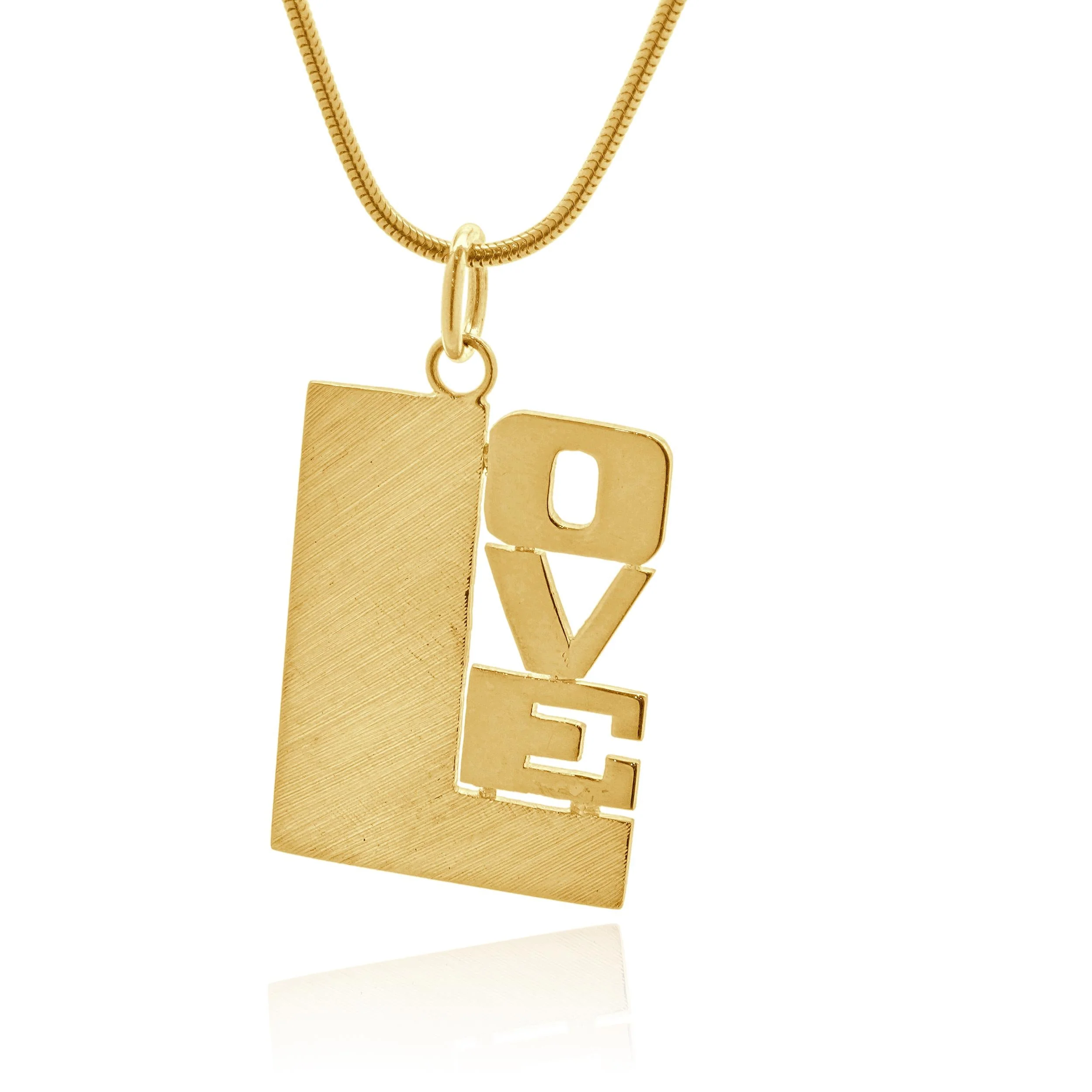 14 Karat Yellow Gold Love Necklace - Image 2
