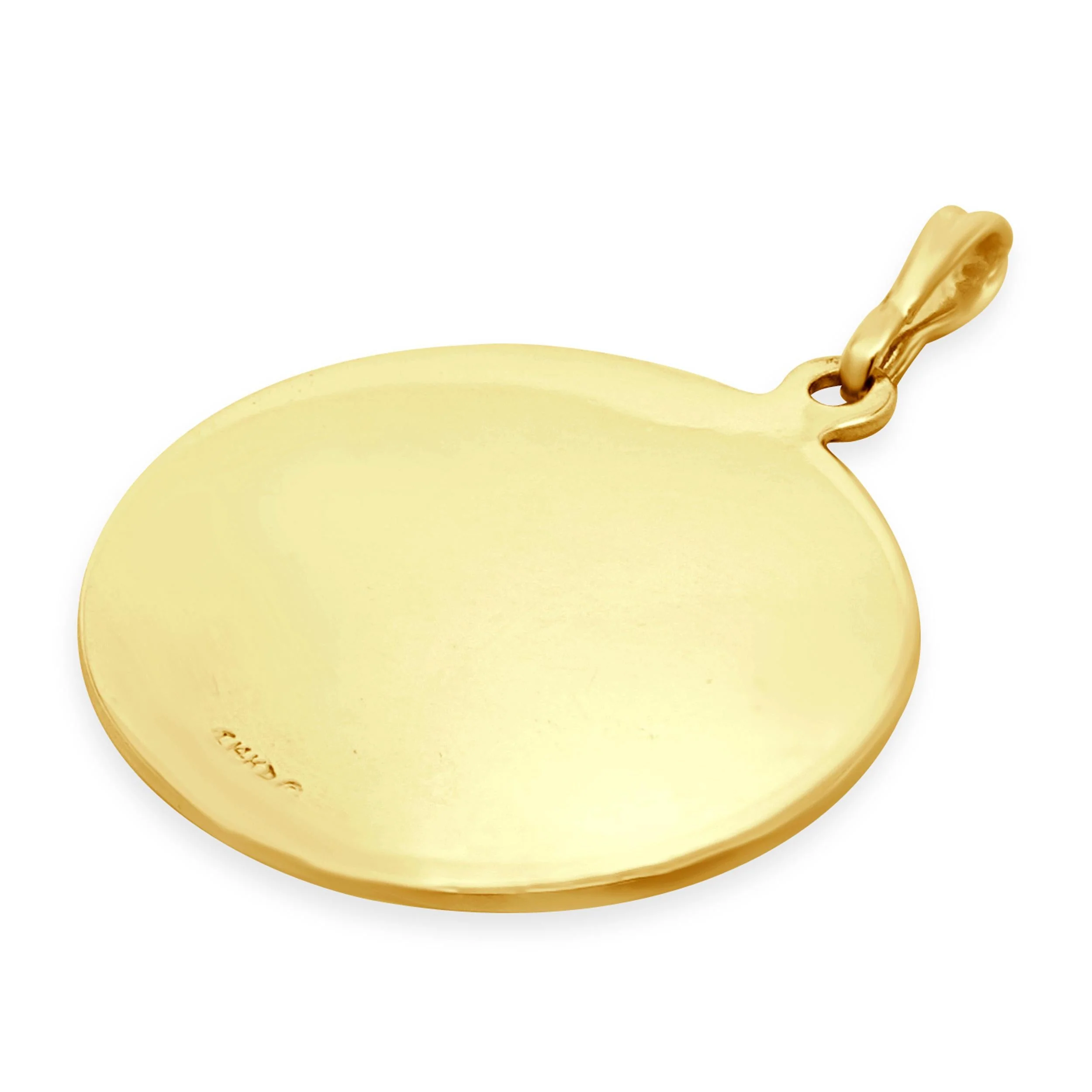 14 Karat Yellow Gold Saint Christopher Medal Pendant - Image 3