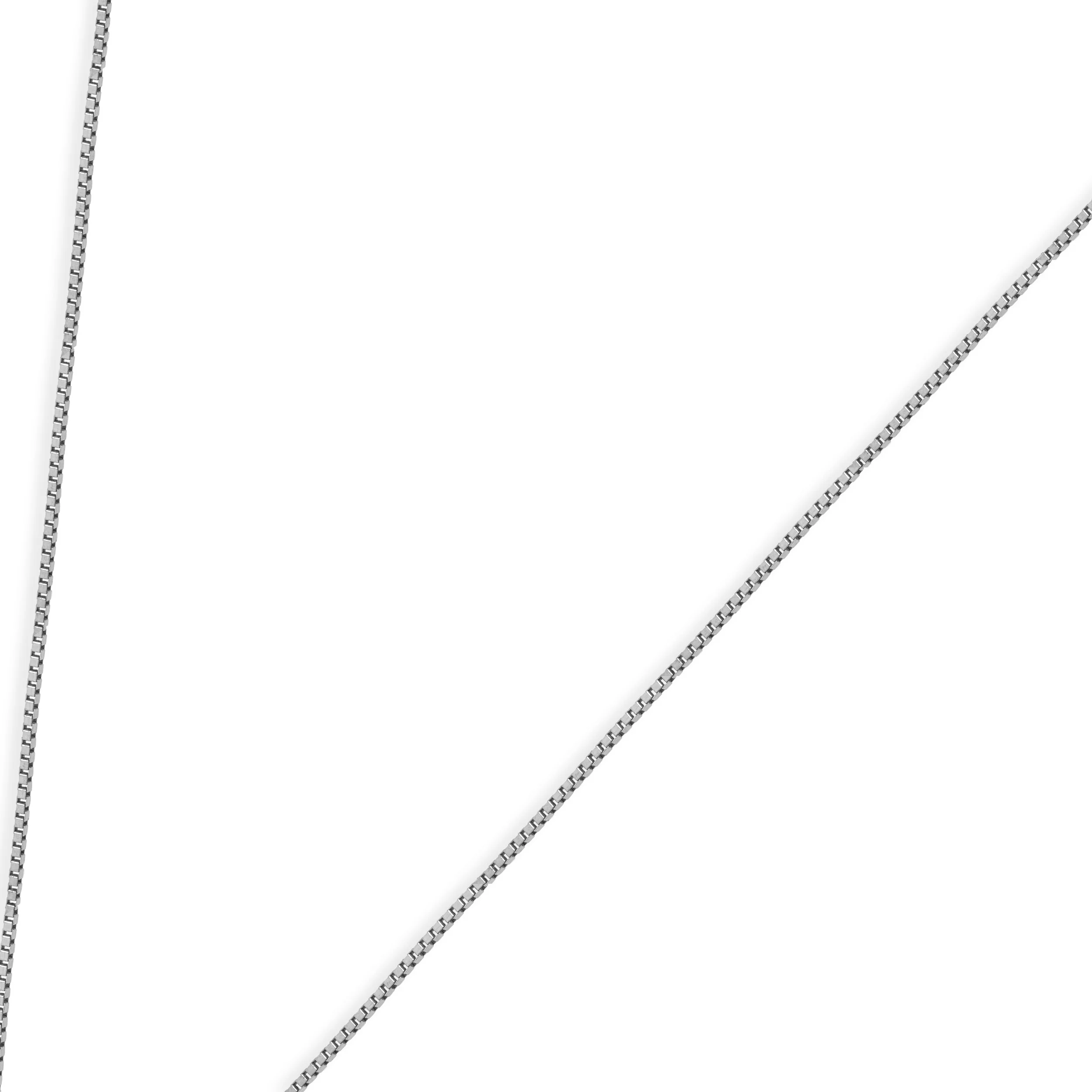14K White Gold and Bezel Set Round Brilliant Cut Diamond Solitaire Pendant Necklace 17.75" - Image 4