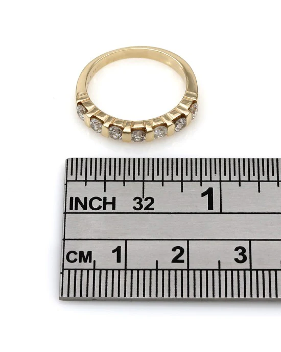 14KY Bar Set Diamond Ring - Image 4