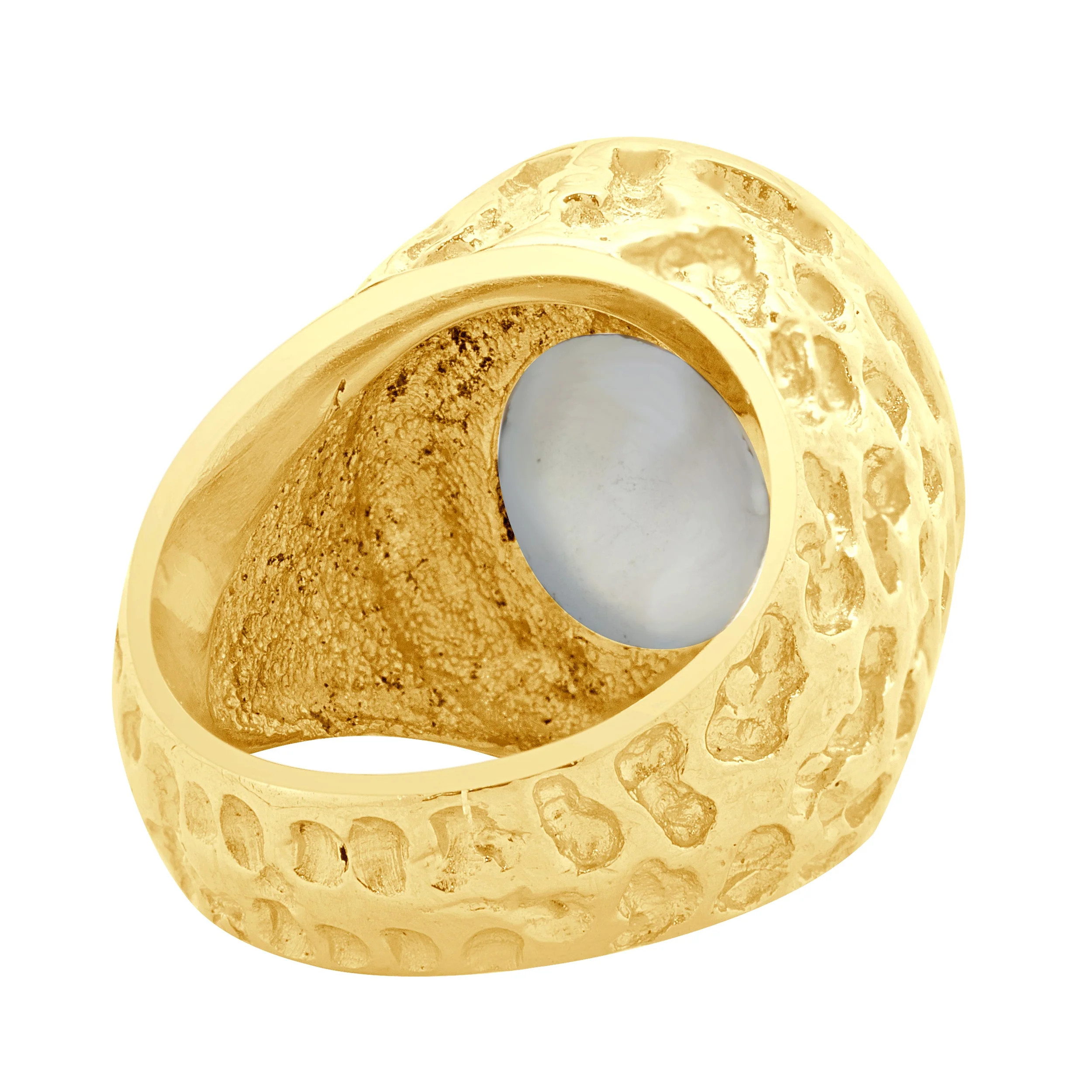 18 Karat Yellow Gold Cabochon Star Sapphire Ring - Image 3