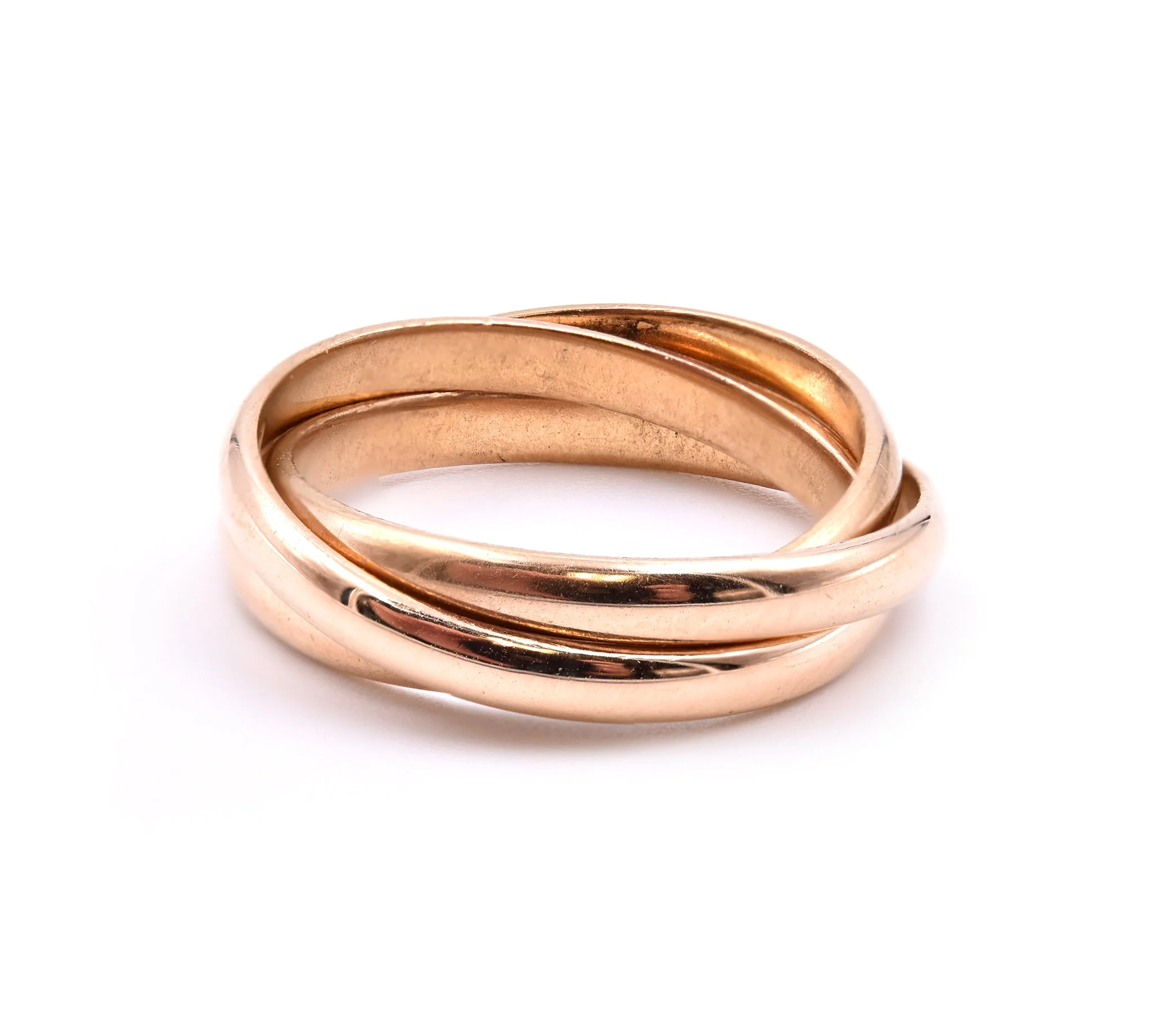 18 Karat Yellow Gold Rolling Ring