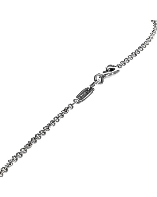 1837 Concave Circle Charm Necklace in Sterling Silver - Image 2