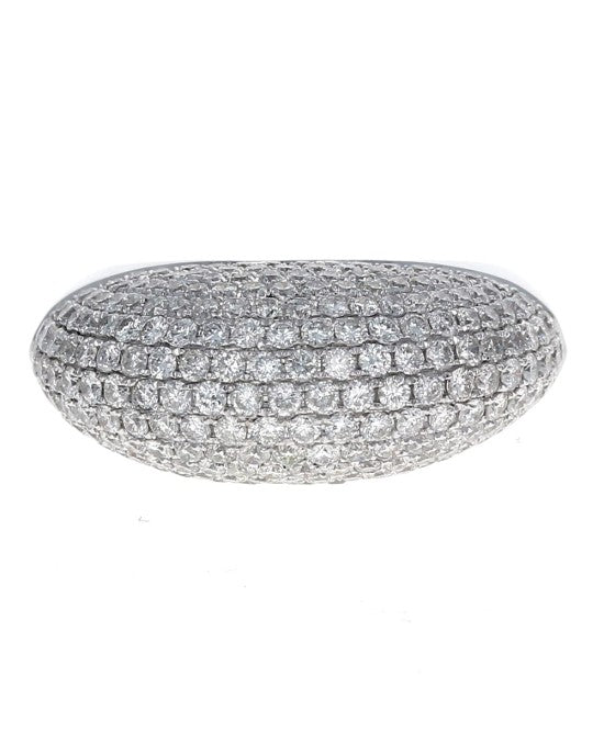 2.62ctw High Profile Diamond Bombe Ring in 18K White Gold - Image 2