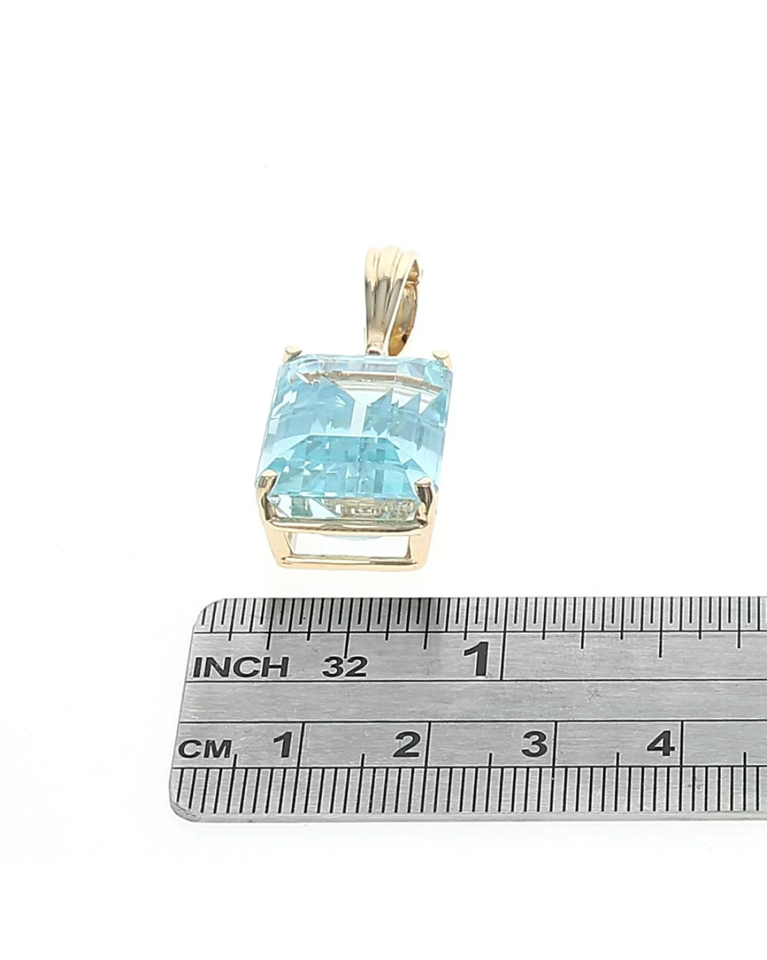 20.00CT Aquamarine and Diamond Accent Enhancer Pendant - Image 3