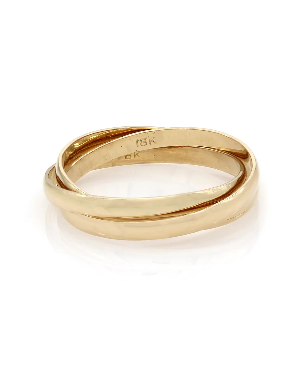 3 Ring Rolling Ring in Gold - Image 2