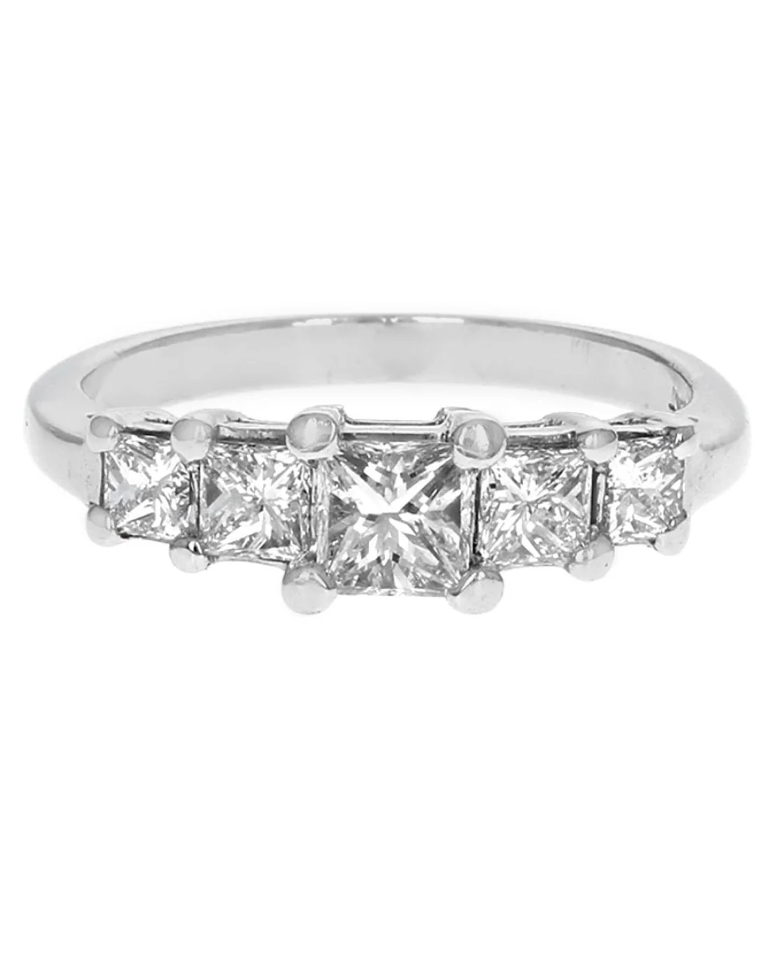 5 Stone Diamond Ring in Platinum - Image 2
