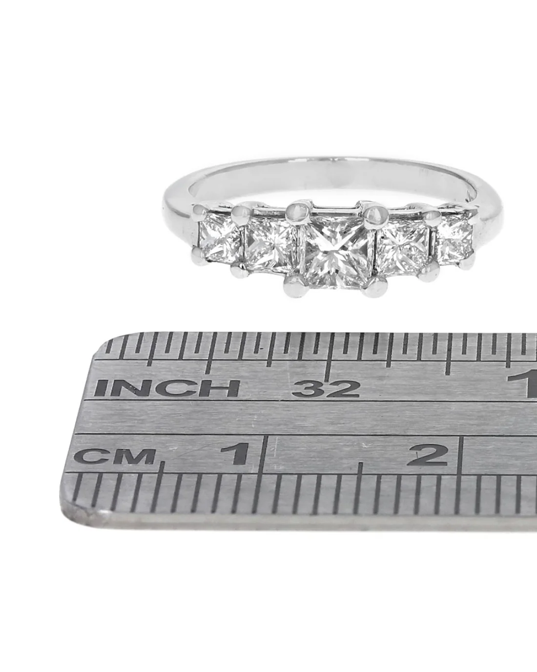 5 Stone Diamond Ring in Platinum - Image 3