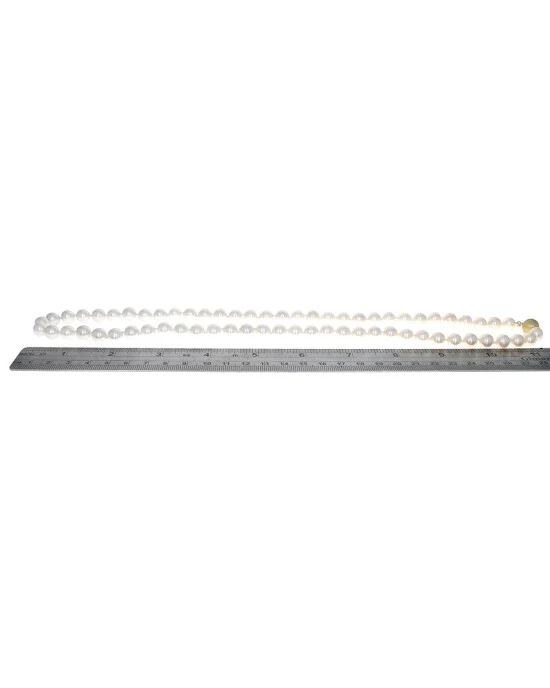 Akoya Pearl Necklace with Wasp Nest Ball Clasp - Image 3