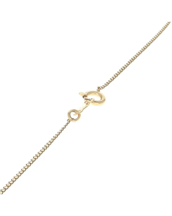 Alternating Green Beryl and Diamond Chevron Station Necklace in Yellow Gold - Image 2