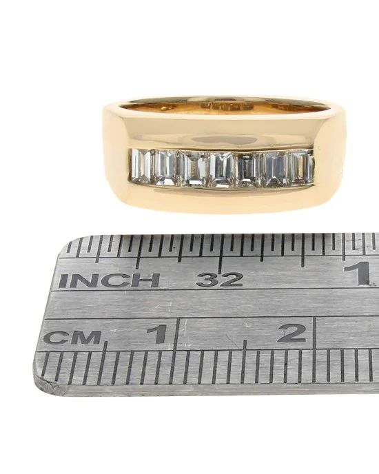 Baguette Diamond Rectangular Top Ring - Image 3