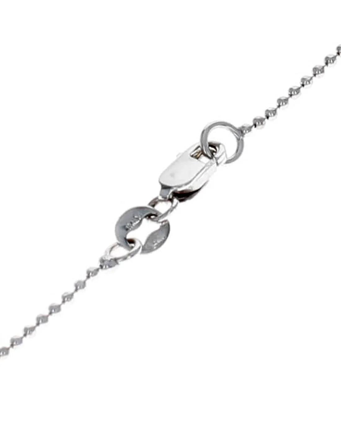 Bead Chain Necklace with Disc Stations - Image 2