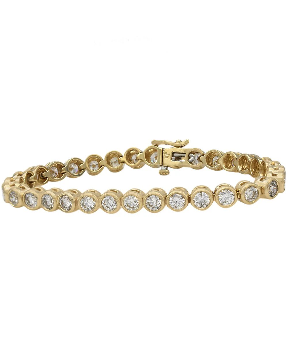 Bezel Set Diamond Inline Bracelet - Image 2