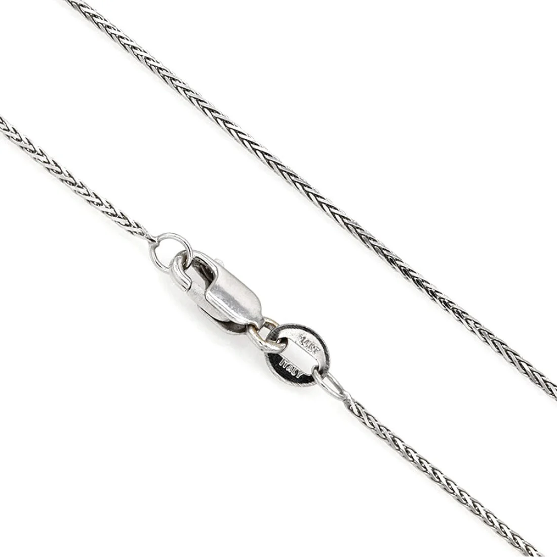 14K White Gold Black and White Pearl Diamond Bar Necklace - Image 2