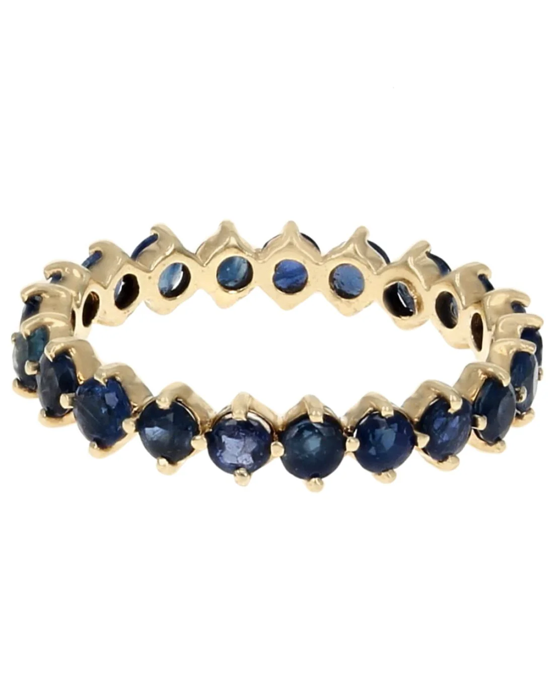 Blue Sapphire Eternity Band - Image 2