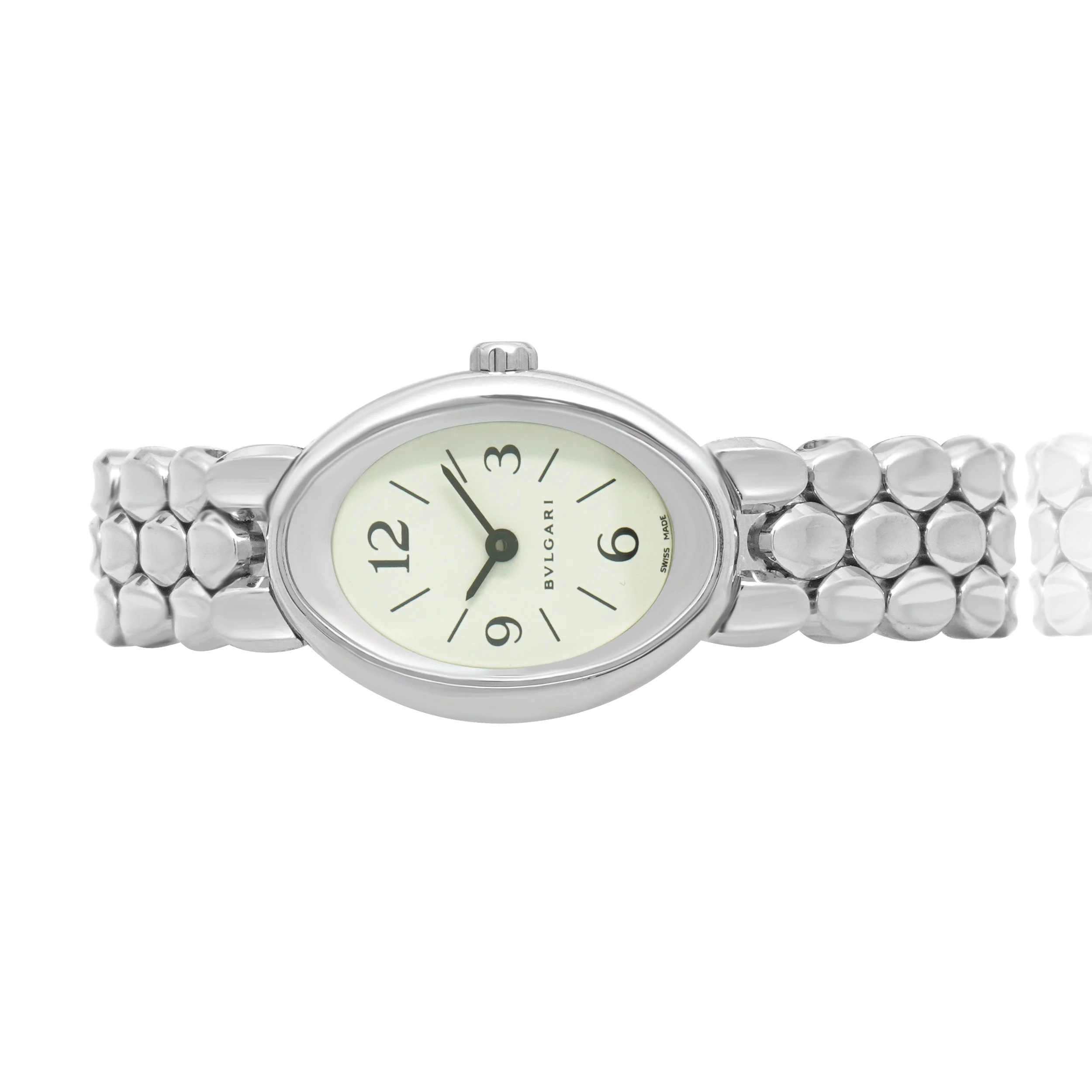 Bvlgari 18K White Gold Oval 20mm - Image 2