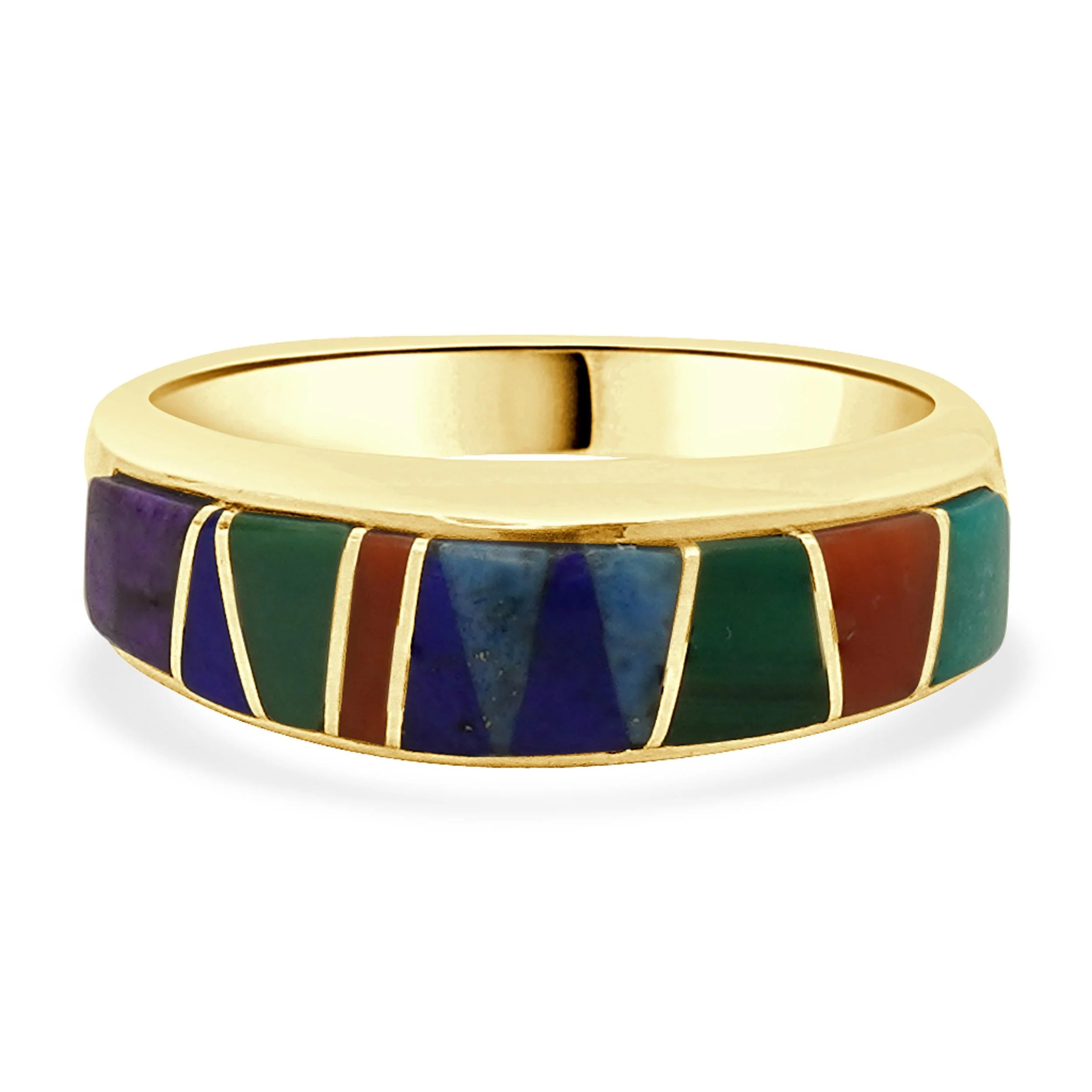 Calvin Begay Navajo Native American Inlay Ring