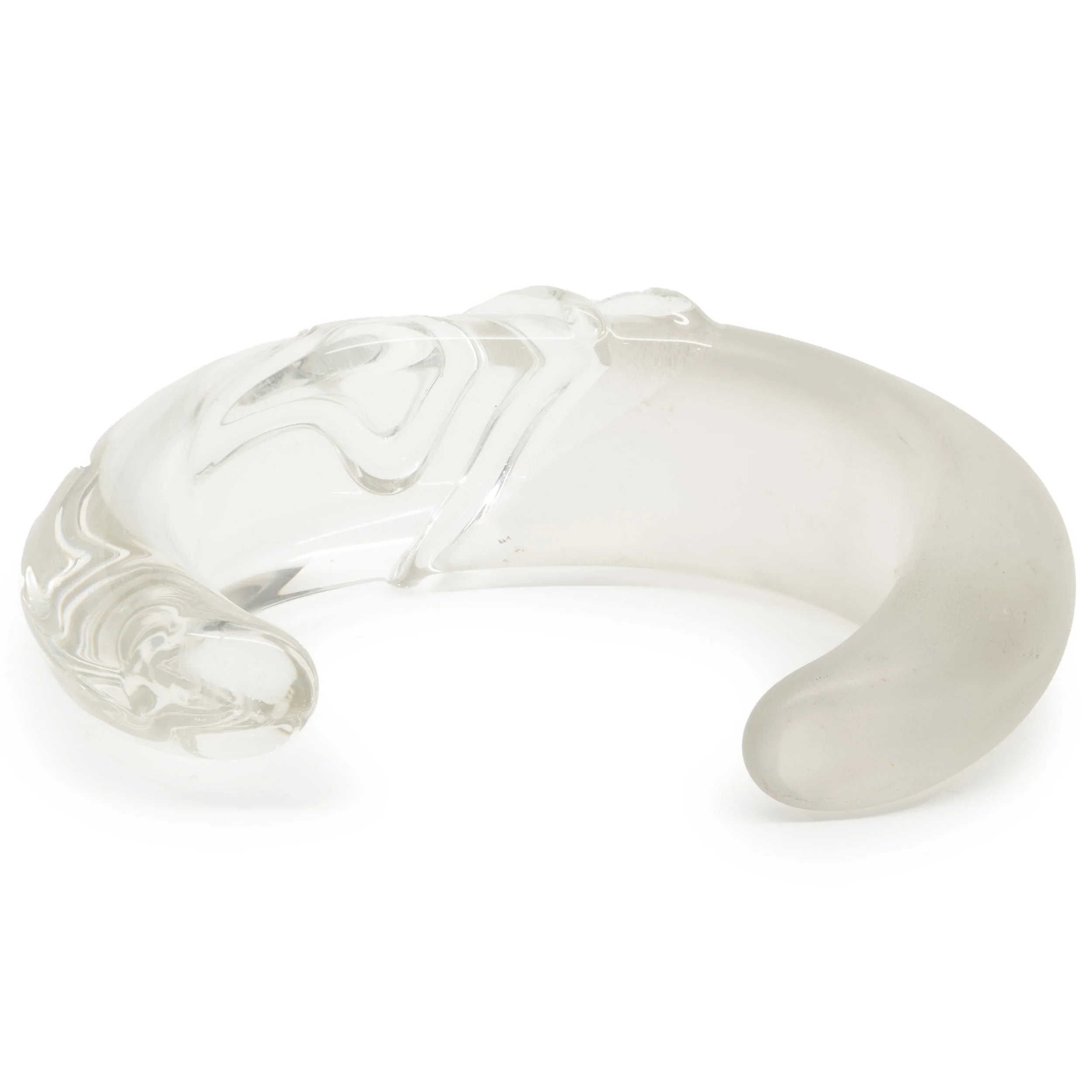 Carved Lucite Cuff Bracelet - Image 4