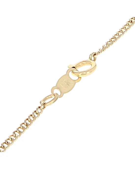 Dark Blue Sapphire and Diamond Open Heart Drop Necklace in White and Yellow Gold - Image 2