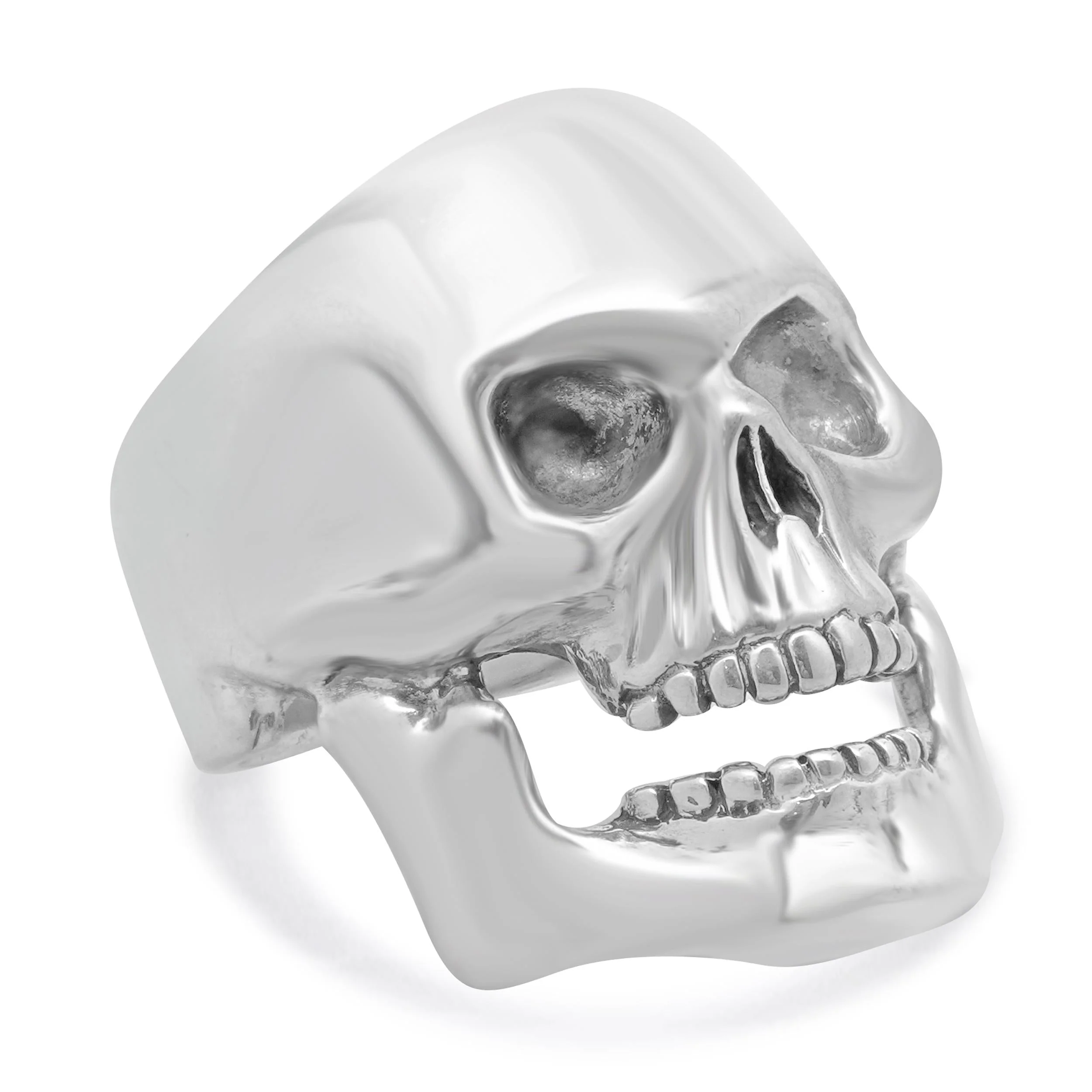 DCS Sterling Silver Chunky Skull Ring - Image 3