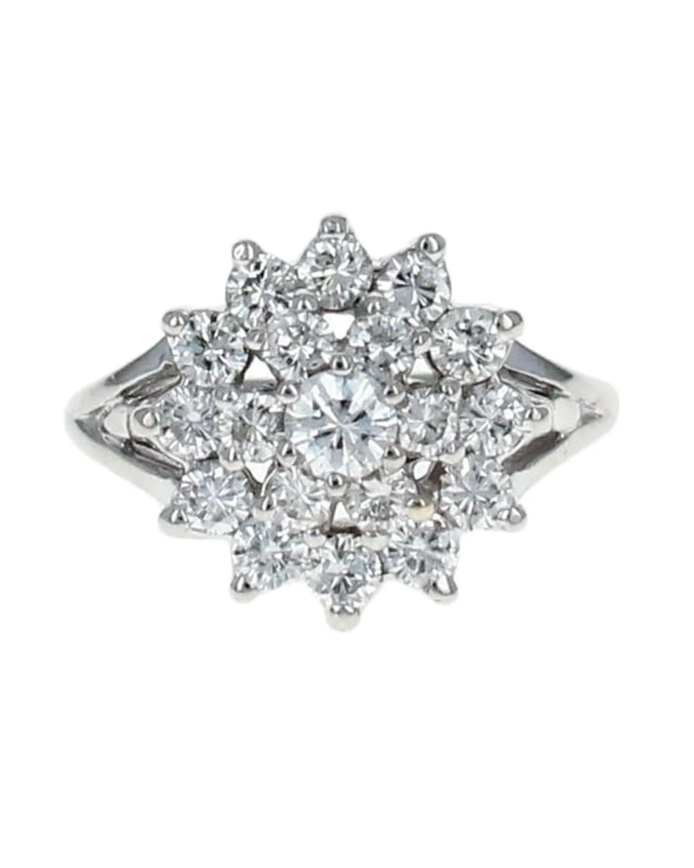 Diamond Cluster Ring in Gold - Image 2