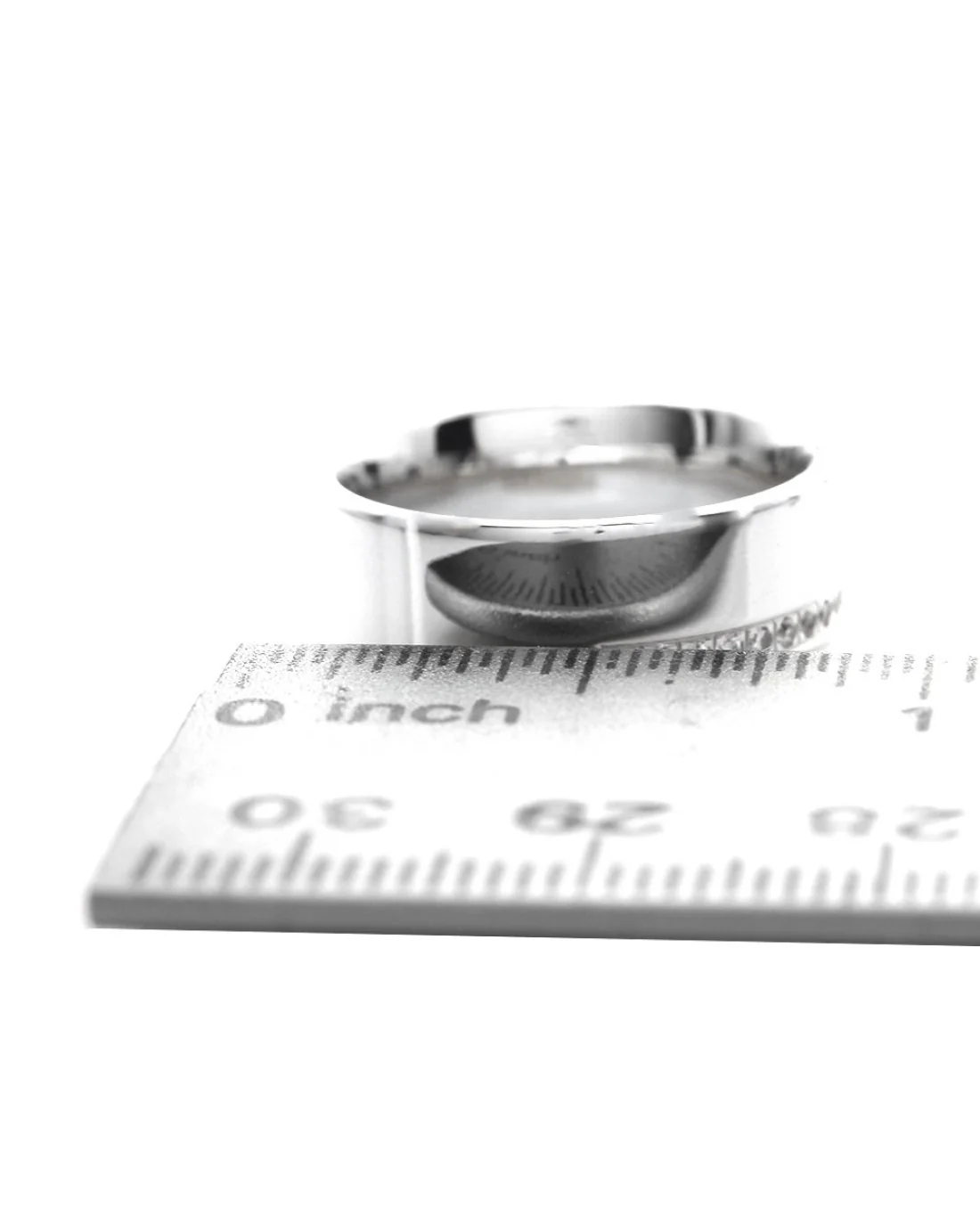 Diamond Edge Band in White Gold - Image 3