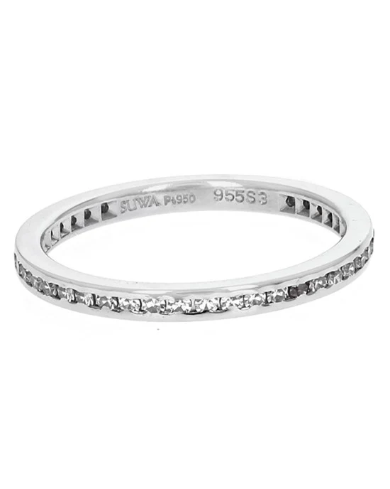 Diamond Eternity Band in Platinum - Image 2