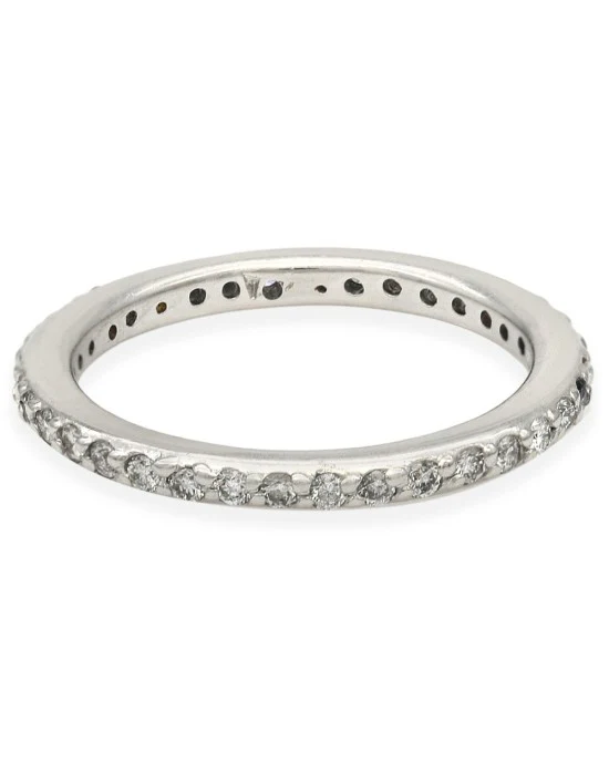 Diamond Eternity Band in White Gold - Image 2