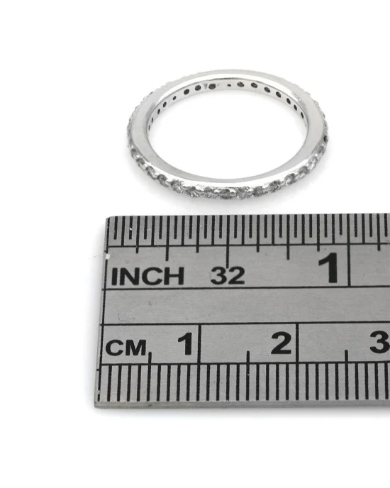 Diamond Eternity Band in White Gold - Image 3