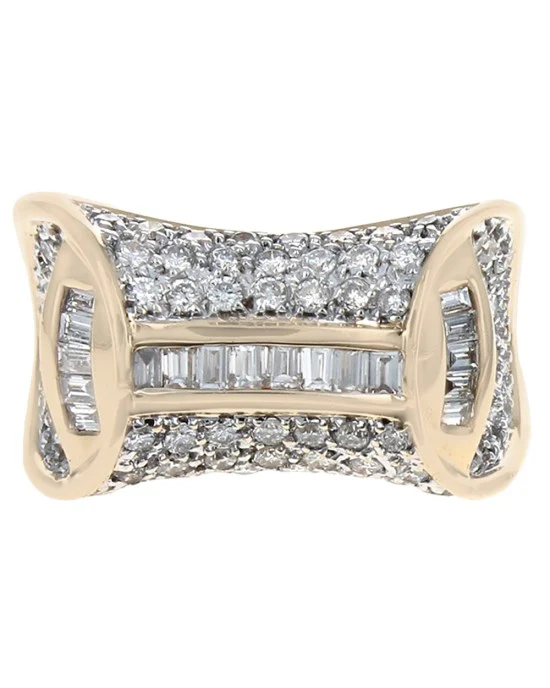 Diamond Fashion Ring in Yellow Gold - Image 2
