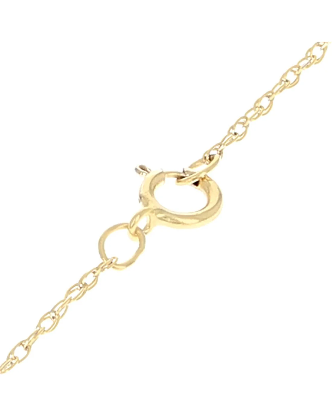 Diamond Halo Drop Necklace in Yellow Gold - Image 2