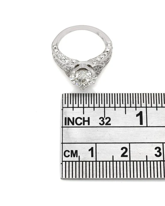 Diamond Heart Solitaire Ring - Image 3