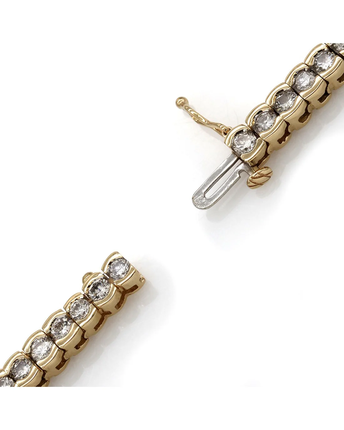 Diamond Inline Bracelet in Gold - Image 2
