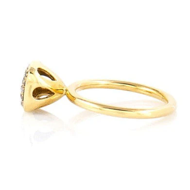Diamond Pave Cushion Stackable Ring - Image 2